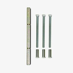 Firkant Pinne m/skruer HVIT