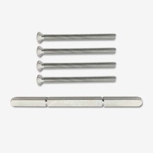 Firkant pinne 8x140/ M6x80mm 4stk F1