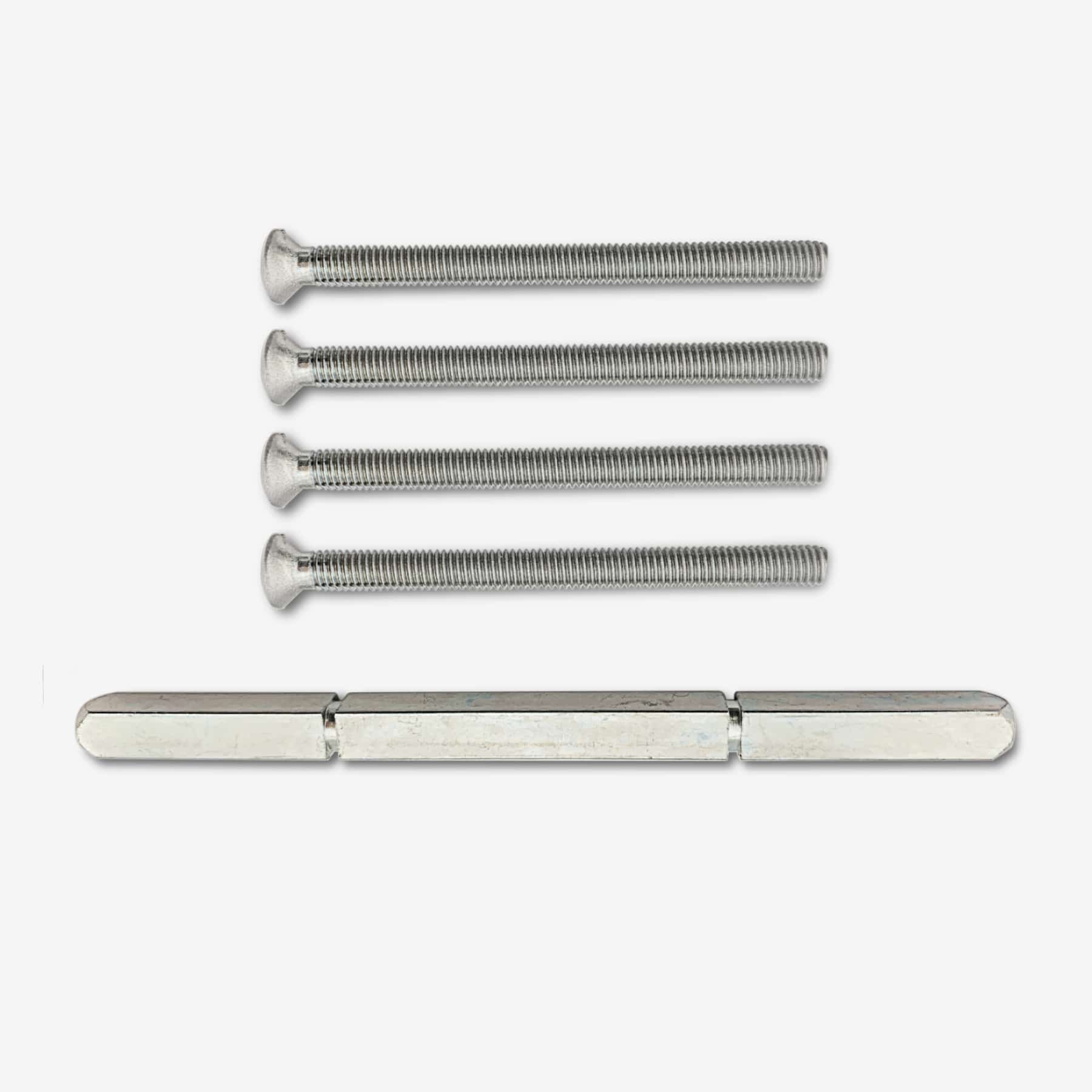 Firkant pinne 8x140/ M6x80mm 4stk F1